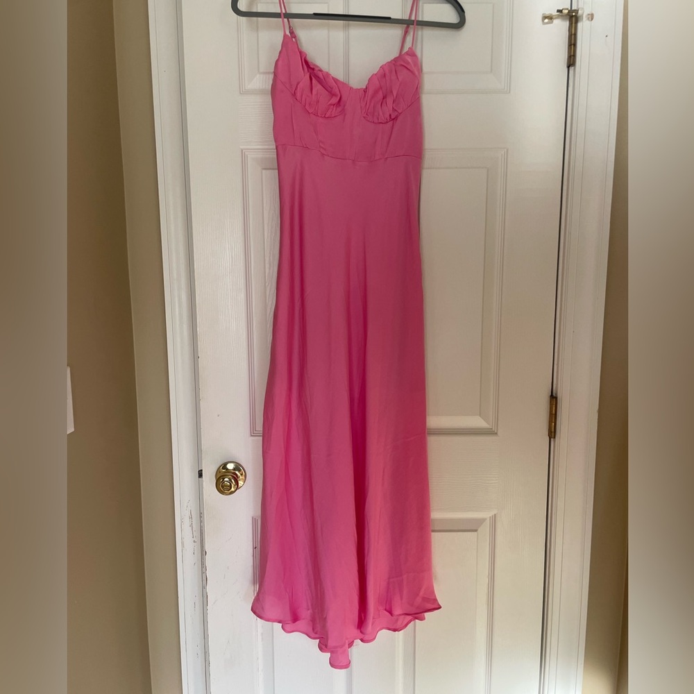 Pink Silk Dress